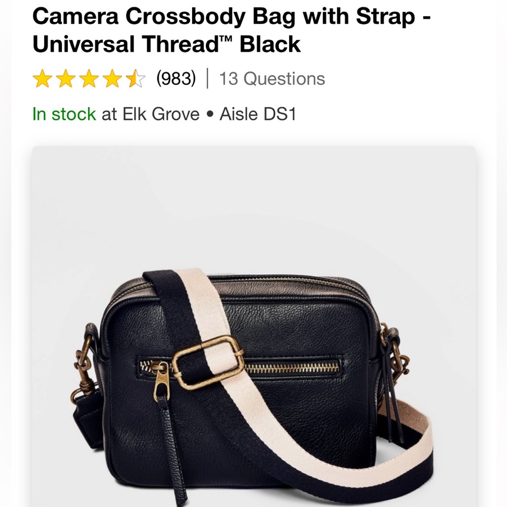Crossbody bag.